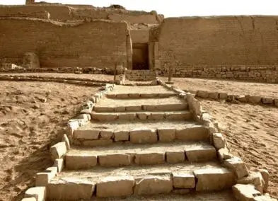 view of the pachacamac ruins on the trip to lima